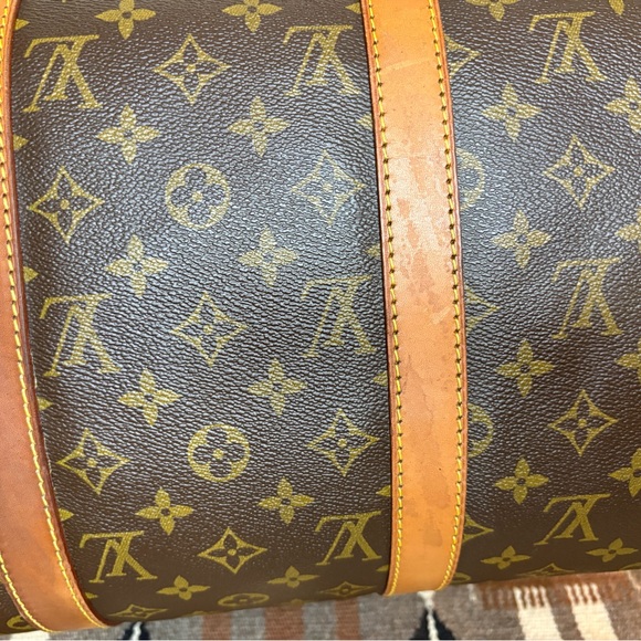 Louis Vuitton Vintage Brown Monogram Keepall 50. Made in France July 1992. - Picture 11 of 16